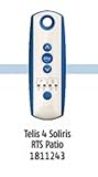 1 QTY : Somfy 5チャネルTelis Soloris 4 RTSパティオリモート: ( MPN # 1811243 )