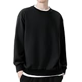 SLEEPSINERO メンズ トレーナー スウェット 冬服 ゆったり体型カバー・着痩せ 大きいサイズ クルーネック