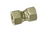 Generic Brass 5/8" OD Flare Forged Swivel Nut Union,Brass Flare Tube Fitting(Pack of 5) [並行輸入品]