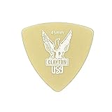 Clayton USA Ultem Gold 0.45mm 丸肩トライアングル ギターピック×12枚