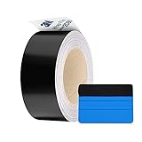 3M ブラックビニールラップフィルムシリーズ 2080 1080キット ブラックサテンアウト用 クローム仕上げ ウィンドウトリム ドアトリム 無料ツールキット (サテンブラック 2インチ x 25フィート)