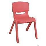 Ecr4kids Kids Room and School Comfortable Resin Activity Polypropylene Classroom Stackable Single Ch