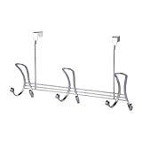 Showerdrape Chrome Over Door Hooks - Ribbon
