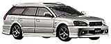 BM CREATIONS 1/64 スバル レガシィ e-tune II 2002 シルバー (RHD) 完成品 64B0162