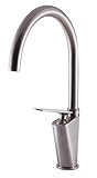 Alfiブランドab3600 Gooseneck単穴浴室の蛇口 AB3600-BN 1
