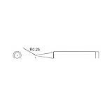 【キャンセル不可】DT89583 Ｒ0.25交換用こて先 （ＥＡ305Ｅ－130・130Ｓ用）