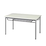 生興 テーブル MTS型会議用テーブル W1200×D750×H700 4本脚タイプ 棚付 MTS-1275IS ニューグレー