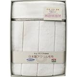『結婚内祝 出産内祝 引越 ご挨拶 内祝 お返しなどに人気の商品』　日本製オーロラ衿付き合わせ毛布　ベージュ　【のし・包装可】