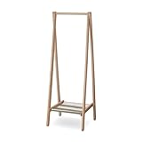 帆布を使った折りたためるハンガーラック　　グリーン