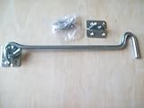 IRONMONGERY WORLD 10 "ソリッドスチールワイヤキャビンフック&目ゲート安定ドアキャッチラッチ亜鉛めっき