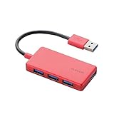 U3H-A416BX-RD(レッド) 4ポートUSB3.0ハブ(コンパクトタイプ)
