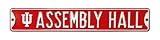アセンブリHall W IUロゴストリートサイン