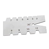 P Prettyia 30度ネジ　山角ゲージ　ステンレススチール　アングルゲージ　強度　耐食性　測定ツール