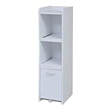 JKプラン Trenia 隙間ミニキッチン ミニ食器棚 一人暮らしにぴったりな小さい棚 幅30 高さ120 ホワイト kc-531-wh