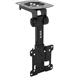 VIVO MOUNT-M-FD27 手動折りたたみ式天井マウント 13~27インチのフラットスクリーン 傾斜屋根 キャビネット下マウント 液晶テレビやモニター用