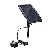 F Fityle ソーラーファウンテン　ウォーターポンプ　パネルキット　プール池　ガーデン装飾　2.5W