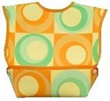 Dex Baby Dura Bib Crum Catcher - Geo Bib, Green & Orange by DEX