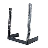 StarTech.com サーバーラック/12U/オープンフレーム/2ポスト卓上型/耐荷重50kg