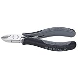 KNIPEX(クニペックス)7702-135HESD 超硬刃エレクトロニクスニッパー[通販用梱包品]