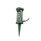 Master Electrician 05777ME 25-Feet 3 Outlet Outdoor Power Stake, Green [並行輸入品]