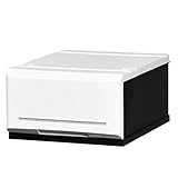 日本製 収納ボックス 引き出し インテリアチェストクラシック (35cm幅 1段, ホワイト)