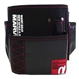 （まとめ）電工ポケット WAIST GEAR 【腰袋ワイド×2セット】 レッド（赤） マーベル MDP-90ARL