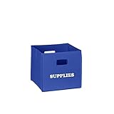 RiverRidge Kids Folding Storage Bin with Print, Multiple Color and Print Options by RiverRidge Kids 