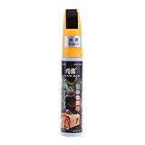 Fenteer プラスチック　115x10mm　車　ペイント　修理ペン　修正　クリア　スクラッチ　リムーバーペン　タッチ　全6色 - 黒