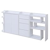 カウンター下収納 フルセット YHK-0204fullset-WH