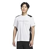 [アディダス] 半袖 Tシャツ ADPTN レギュラーフィット ホリゾンタルストライプス テクスチャード ダブルニット半袖Tシャツ KQD52 メンズ ホワイト (JM1998) J/L