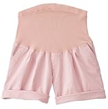 【 アウトレット 】 Angeliebe エンジェリーベ マタニティ P ・ パンツ ストレッチ チノ ショート ボトム 妊婦服 ズボン アジャスター調節可 7号 シュガー ピンク