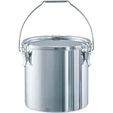 日東金属工業:日東 ステンレスタンク テーパー付吊下げ密閉タンク(フタ付) 25L TP-CTB-33 型式:TP-CTB-33