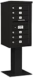 Salsbury Industries 3408s-06blk 4 C Pedestalメールボックス、ブラック