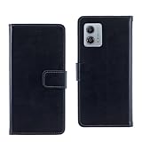 Classic Series 手帳ケース Y!mobile Motorola moto g53y 5G/ G53 5G / G53J 用 手帳型 ケース (ブラック) マグネット式 ス スマホケース 横開き PU革 カード入れ 財布型 カバー ワイモバイル モトローラg53y g53j5g g535g G53 典雅 黒