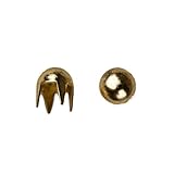 1003 Pearl Nailhead Size 12 Solid Brass Gold Finish 1000 pieces per pack [並行輸入品]