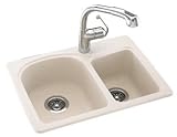 Swaoi|#Swanstone KS02518DB.040 18-In X 25-In Solid Surface Kitchen Sink 1-Hole, Bermuda Sand, [並行輸入品
