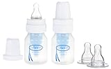 Dr. Brown's 2 Ounce Polypropylene Bottles with Replacement Preemie Nipples by Dr. Brown's