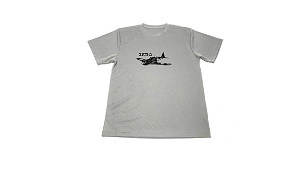 Amazon Co Jp Tシャツ グレー 零戦 ドライ ゼロ戦 切り絵 グッズ 戦闘機 ホビー