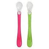green sprouts Feeding Spoons Set, Pink/Green, 2 Count by green sprouts