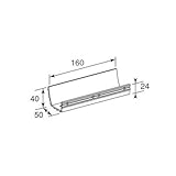 YKKAP メンテナンス部品 後枠連結材 (HH3K-19544) [B1]ブラウン