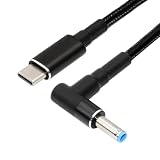 NFHK USB-C 100W 20V入力からDC 4.5*3.0mm PD電源65W出力充電ケーブルQC PDタイプC対応、HPラップトップ対応