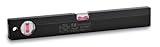 エビス ベーシックレベル磁石付(ブラック) ED-38MBR 380㎜ 気泡管カラー:レッド