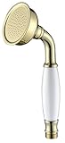 Homedec新しい真鍮Ceramics電話ハンドヘルドシャワーヘッドレトロスタイルゴールド仕上げ