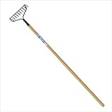 ガーデンヘルパー(GardenHelper) 木柄 レディアメリカンレーキ 10本爪 LM-1W