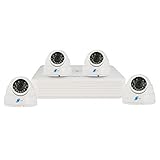 LineMak Kit of 4 cameras, 1/3.5" HDIS CMOS Sensor, 900TVL with DVR of 4-channel, H.264/G.711A Compre