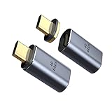 DriverGenius USB-Cマグネット式アダプター I字型 USB C磁気アダプター 24ピン TYPE-C PD 100W急速充電 40Gbpsデータ転送 8K/60Hz映像出力