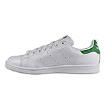 adidas Originals レディース スタンスミスレザー ホワイト/グリーン コンフォートシューズ ホワイト サイズ11