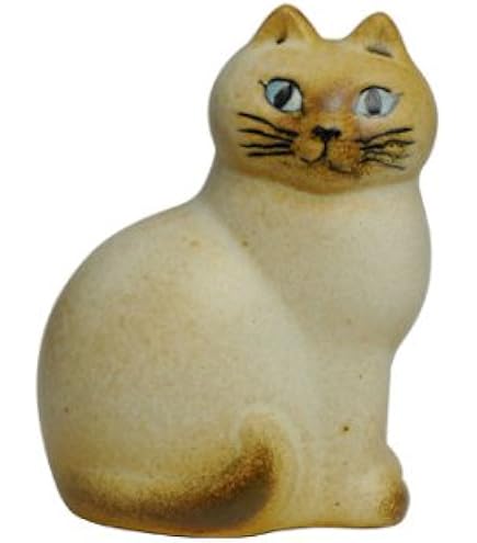 Amazon.co.jp: Lisa Larson Figurine Cat Mans Mini Cat Gray Face