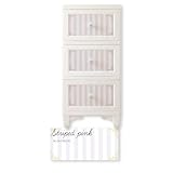 ILC Lilou de coco(リルデココ) ドレスチェンジチェスト 3段 ストライプ ピンク DPC-03-STPI【カード払限定】