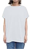 Tシャツ レディース フレンチスリーブ ゆったり身幅 じょうぶ 綿100 バングラディシュ綿 シンプル おしゃれ 無地 ニュアンスカラーホワイト